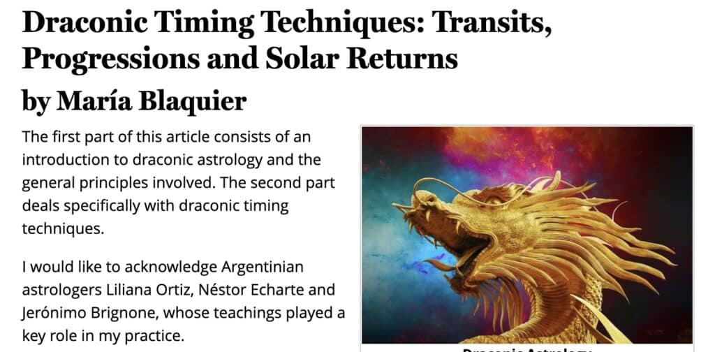 draconic astrology timing techniques.